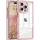 ROSEHUI Clear Glitter Phone Case for iPhone 14