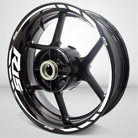 Amazon Com Gloss White Motorcycle Rim Wheel Decal Accessory