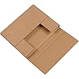 Aviditi M961K Easy-Fold Corrugated Mailers, 9-5/8" X 6-5/8" X 1-1/4" | Kraft Shipping Boxes Bundle Of 50 | Eco-Friendly Mailer Boxes