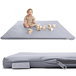 Stylish Vegan Leather Baby Play Mat - Soft, Easy to