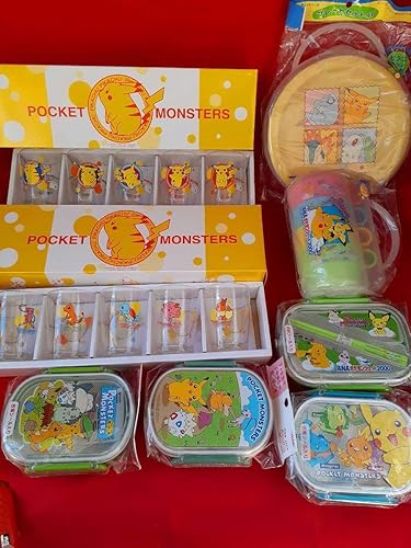Amazon Co Jp ポケモン グッズまとめ ランチボックス 弁当箱 グラス コップ プレートセット 食器など Anaポケモンジェット00 など ホビー