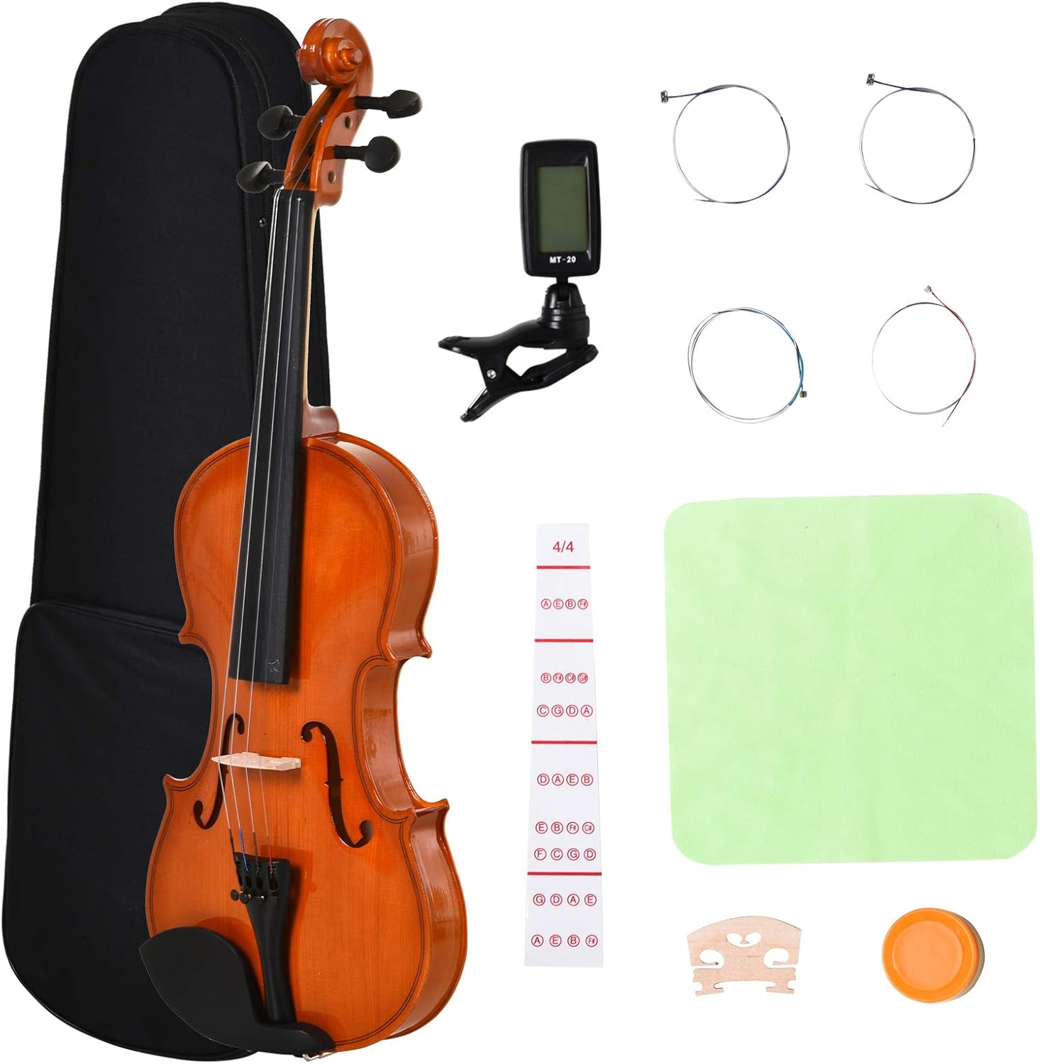 Violino In Miniatura Marrone Con Supporto, Archetto E Custodia – Mini Strumento Musicale Decorativo Per Casa Delle Bambole E Collezionisti