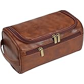 Shcnlery Personalized Large Toiletry Bag for Men,Minimalist Travel Toiletry Organizer Dopp Kit Water-resistant Makeup Bag for Travel Essentials,Travel Gifts For Men Unique