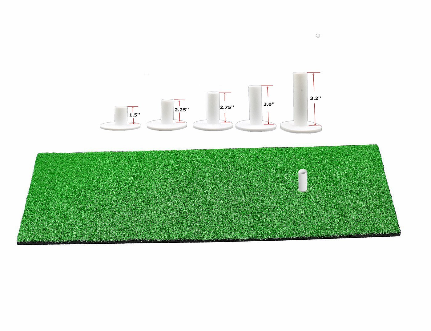 Finger Ten Golf Rubber Tees Driving Range Value 5 Pack Mixed Size