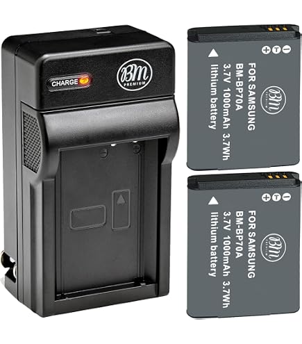 Caricabatterie Doppio USB Per Fotocamera Samsung BP1410 - Compatibile Con NX30, WB2200, WB2200F