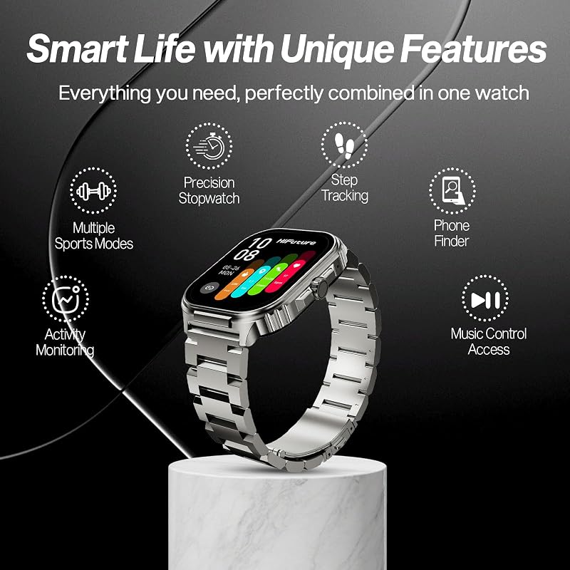 Smartwatch Ultra 3 Pro AMOLED, IP68 e 10 dias de Autonomia, Prata