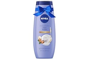 NIVEA Nourishing Shea Butter Body Wash with Nourishing Serum, Moisturizing Body Wash for Women, Enriched Provitamin B5 and Vitamin E, 20 Fl Oz Bottle