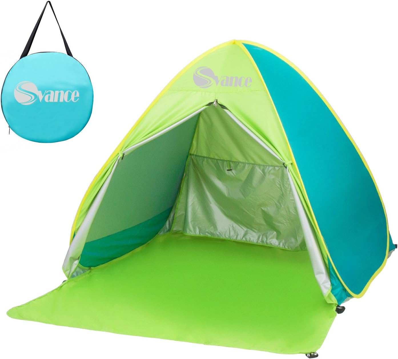 Svance Outdoor Pop Up Beach Tent/Automatic Sun Shelter,Lightweight UV Shelter Tent for Family with UV 50+ Protection,Instant Portable Tent for 2-3 Person.