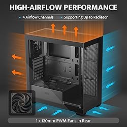 darkFlash ATX Mid-Tower PC Case, Pre-Install 1