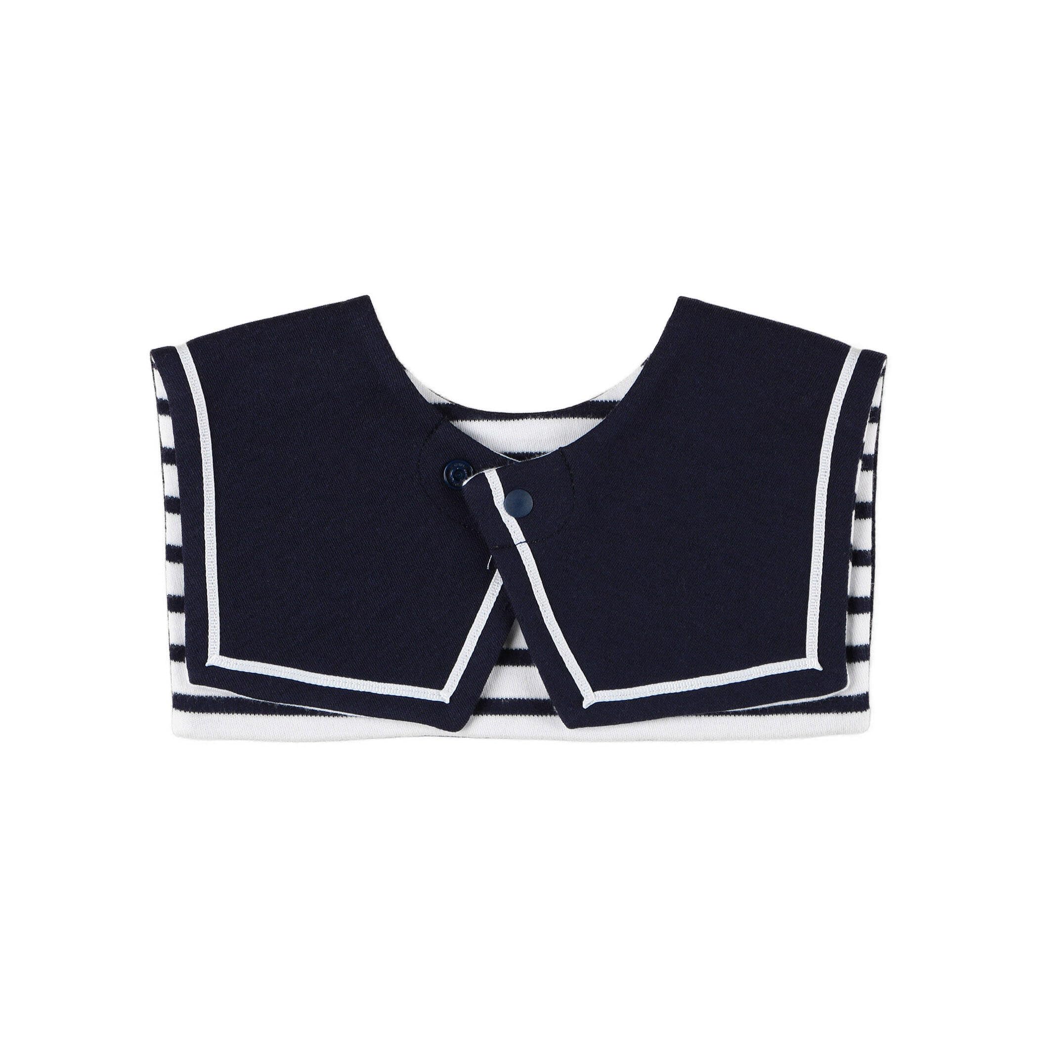 コムサイズム 4WAY セーラーカラー風スタイ ネイビーの商品画像