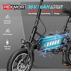 LEADZM Electric Bike for Adults,14" Folding