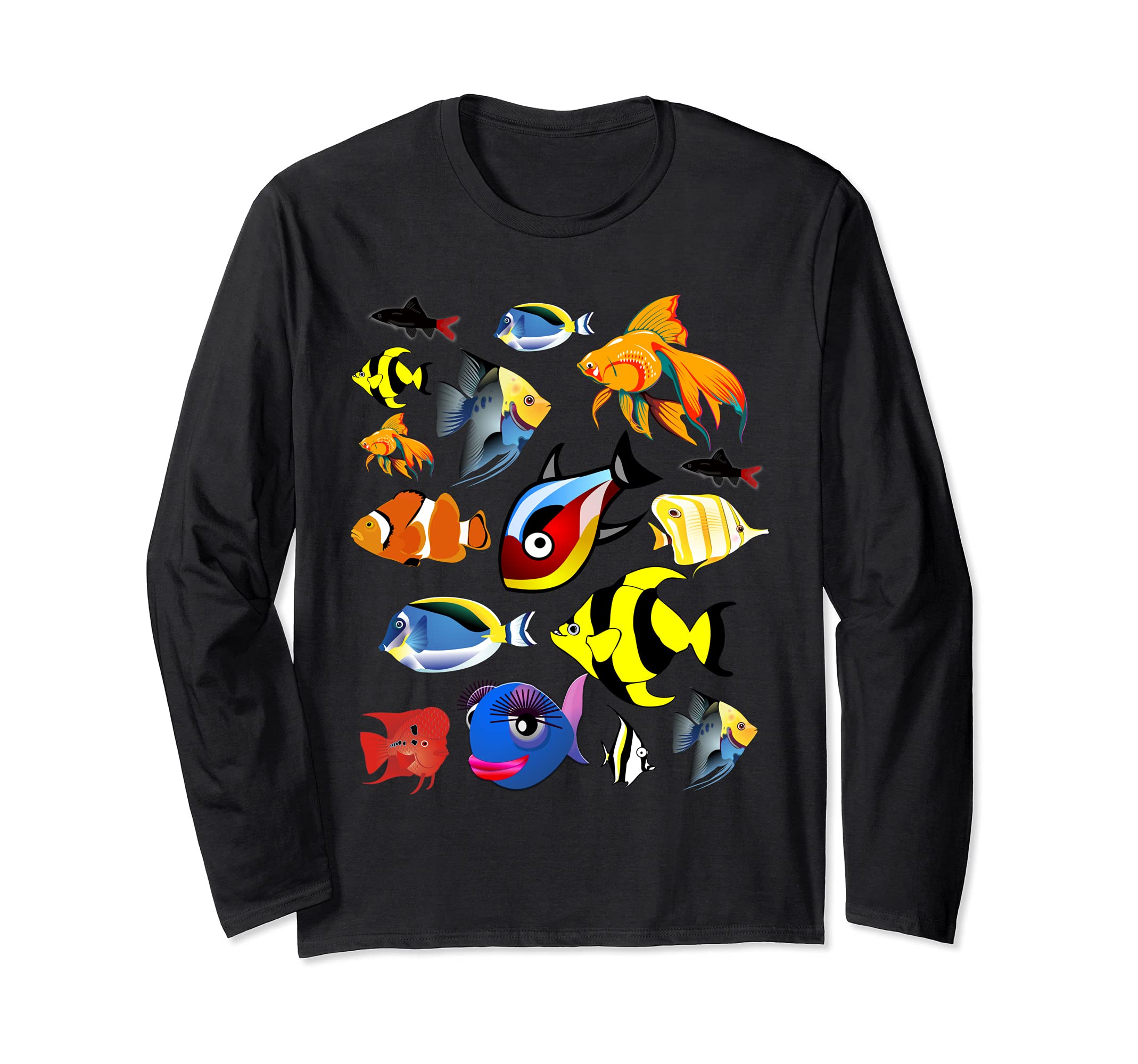 Fishkeeper T Shirt Fish Tank Tropical Aquarium Fish Gift Long Sleeve T-Shirt