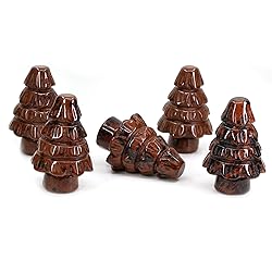 Keleny Natural Red Mahogany Obsidian Carved Decor