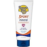 Banana Boat Sport Mineral Sunscreen SPF 50 Lotion, 5Fl Oz | Zinc Oxide Sunscreen Lotion, SPF 50 Sunblock, 5Fl Oz