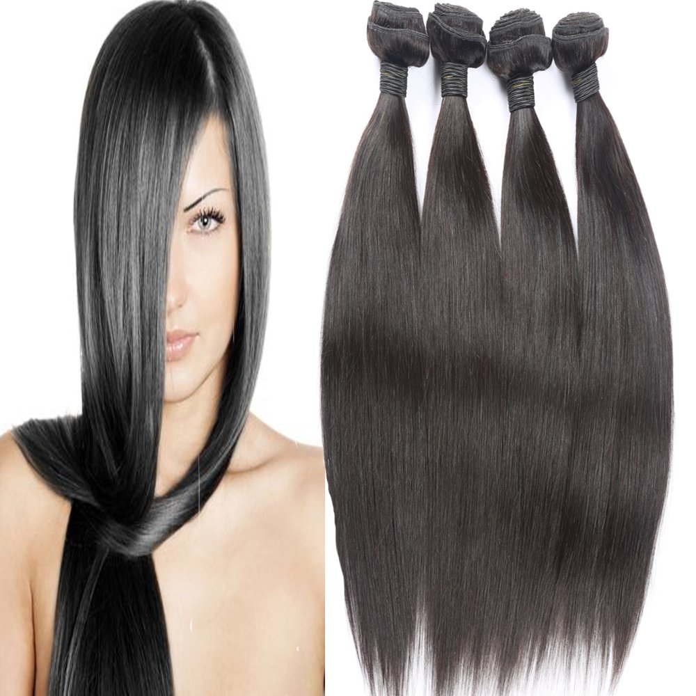 Amazon Com Brazilian Human Hair Bundles Soft Silky Straight