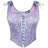 Scarlet Darkness Women Renaissance Corset Pirate Bustier Top Bodice Bodyshaper