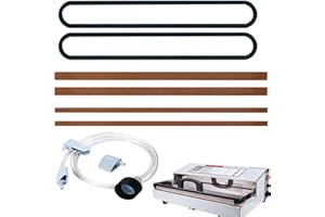ZIHENRYDA Accessory Hose for Weston Pro-Series Vacuum Sealer, replacement parts for Weston Pro-2100/2200/2300 Vacuum Sealer Pro Series，1 Set Accessory Hose 2 Foam Replacement Gaskets and 4 Seal Bar Tapes
