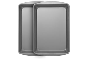 G & S METAL PRODUCTS COMPANY ProBake Set of Two Nonstick Bake & Roast Pans, Dark Gray, PB218-AZ