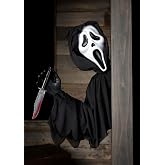 Fun World Ghost Face Stalker | Officially Licensed, Includes Prop Knife, Includes Fastener, Window &amp; Door Display