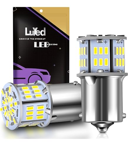 Ampoules LED 1157 BAY15D - Lot De 2 - 6V 17 SMD - Feux Recul Et Stop Voiture - Non Polaire