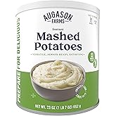 Augason Farms Instant Mashed Potatoes Can | Emergency Food Supply, 30 Servings, 10 Year Shelf Life, Certified Gluten Free Mashed Potatoes, Flavored with Butter and Salt