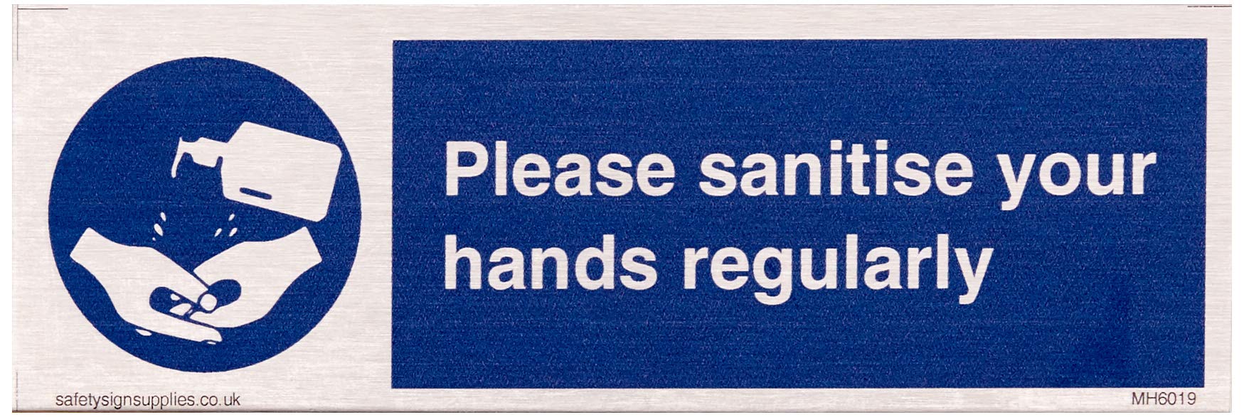 Please sanitise your hands regularly