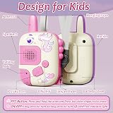 DQMOON 2PCS Unicorn Walkie Talkies for Girls Age 3-9 Kids Outdoor Toys Birthday view 3