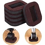 Ezprotekt Felt Caster Cups, Felt Pads Bottom Furniture Caster Cups for Hardwood Floors, Furniture Hardwood Sliders Furniture