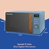 Russell Hobbs RHMD714BL 17 L 700 W Microwave Scandi Blue Wood Handle view 2