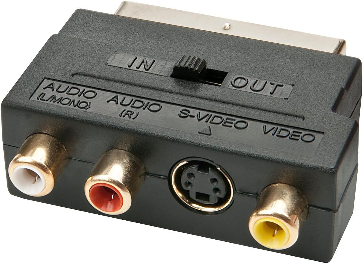 Scart Adapter, SVHS, SVideo, CV (3X RCA) Computers