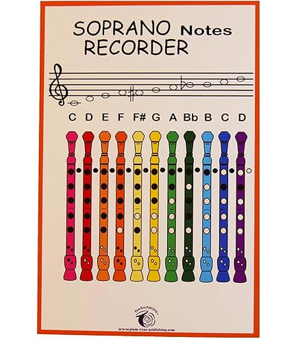 Daydream Education Recorder Music Poster - Extra Large 33x23.5 Inch Laminated Classroom Chart