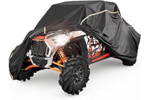 KEMIMOTO UTV Cover 4 Seater Compatible with Polaris RZR Pro XP 4, Ranger Crew 1000, Kawasaki Teryx KRX 4 1000, Can-Am Defender MAX, Commander MAX, Uforce 1000 XL, Pioneer 1000-6, 162''x66''x73''