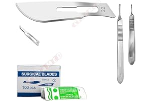 200pcs Scalpel Blades No15 No 22 Plus Handle No 3 Plus Handle No 4 Suitable for Dermaplaning Cynamed