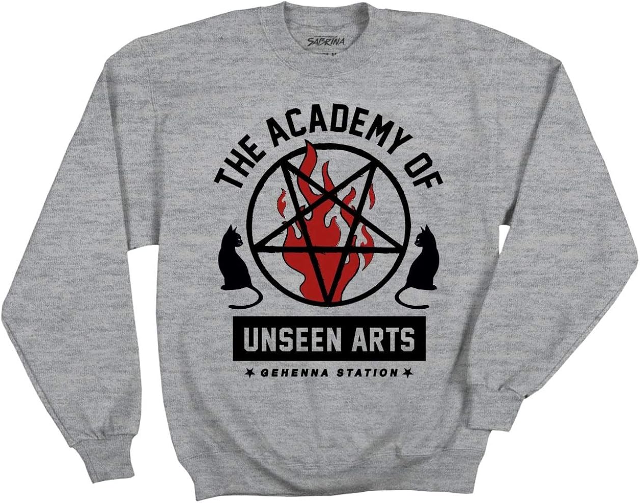 Ripple Junction Chilling Adventures of Sabrina Adult Unisex Baphomet Fleece Crew Sweatshirt: Clothing
