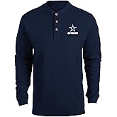Dunbrooke NFL mens 5116-3 Button Thermal Henley Sweatshirt