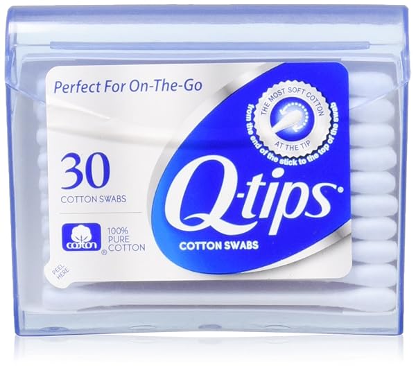 Q-TIPS COTTON SWABS PURSE TRAVEL SIZE PACK, 30 COUNT BY Q-TIPS