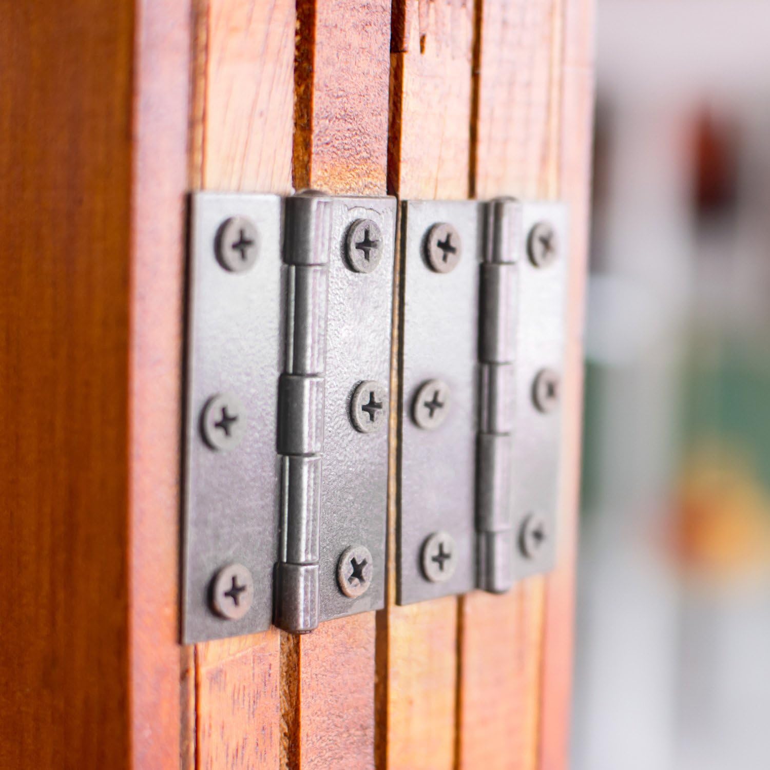 16 Piezas de Bisagras a Tope Plegables de Acero Inoxidable Bisagras de