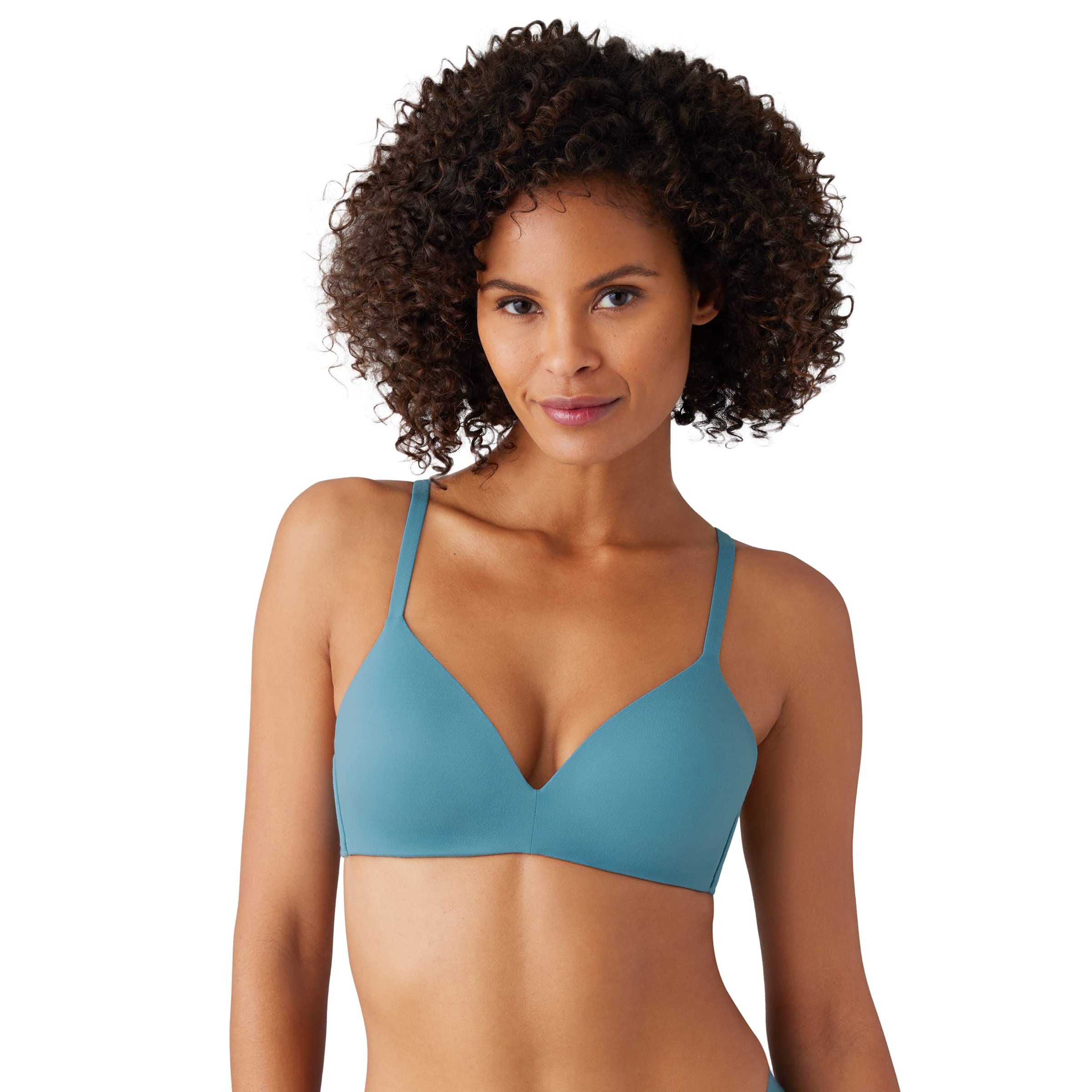Wacoal Women’s How Perfect Wire Free T-Shirt Bra, Provincial Blue, 32DD