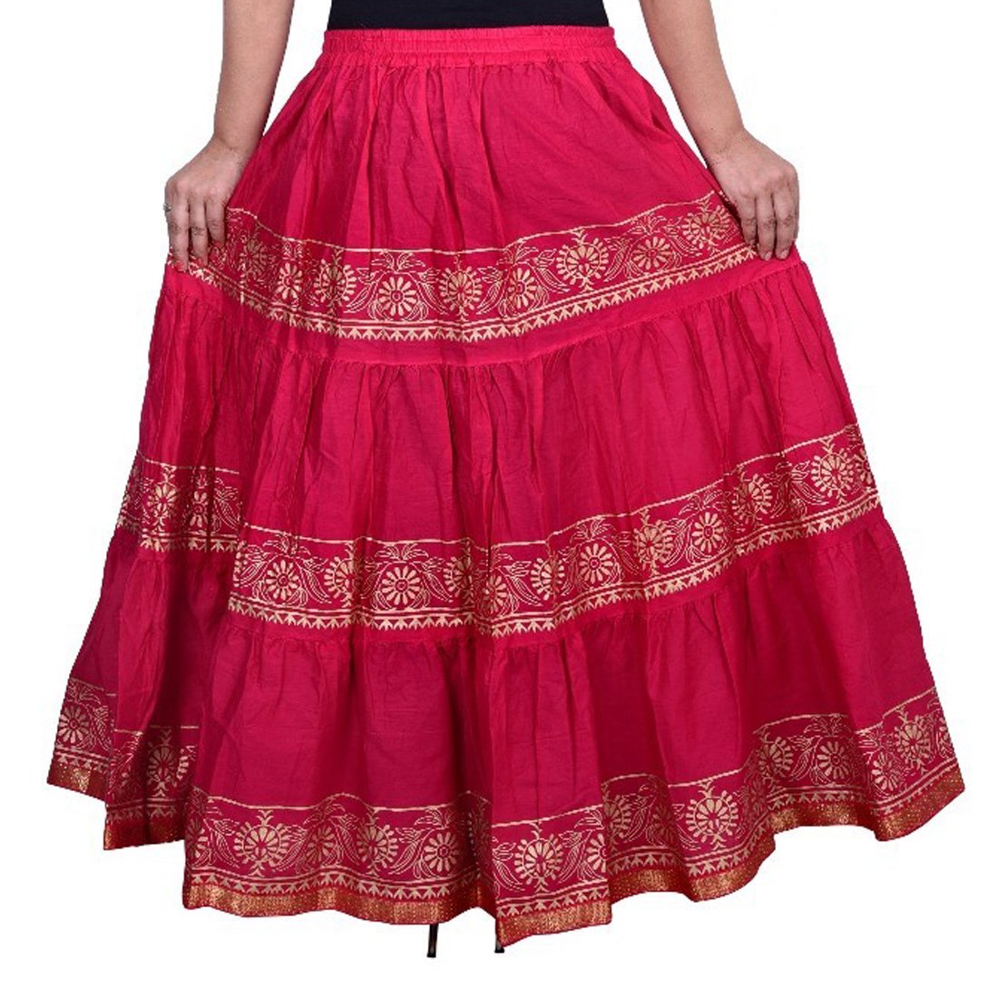 decot paradise women's a-line skirt (dl3122_pink_free size)