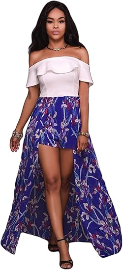 playsuit with maxi skirt overlay
