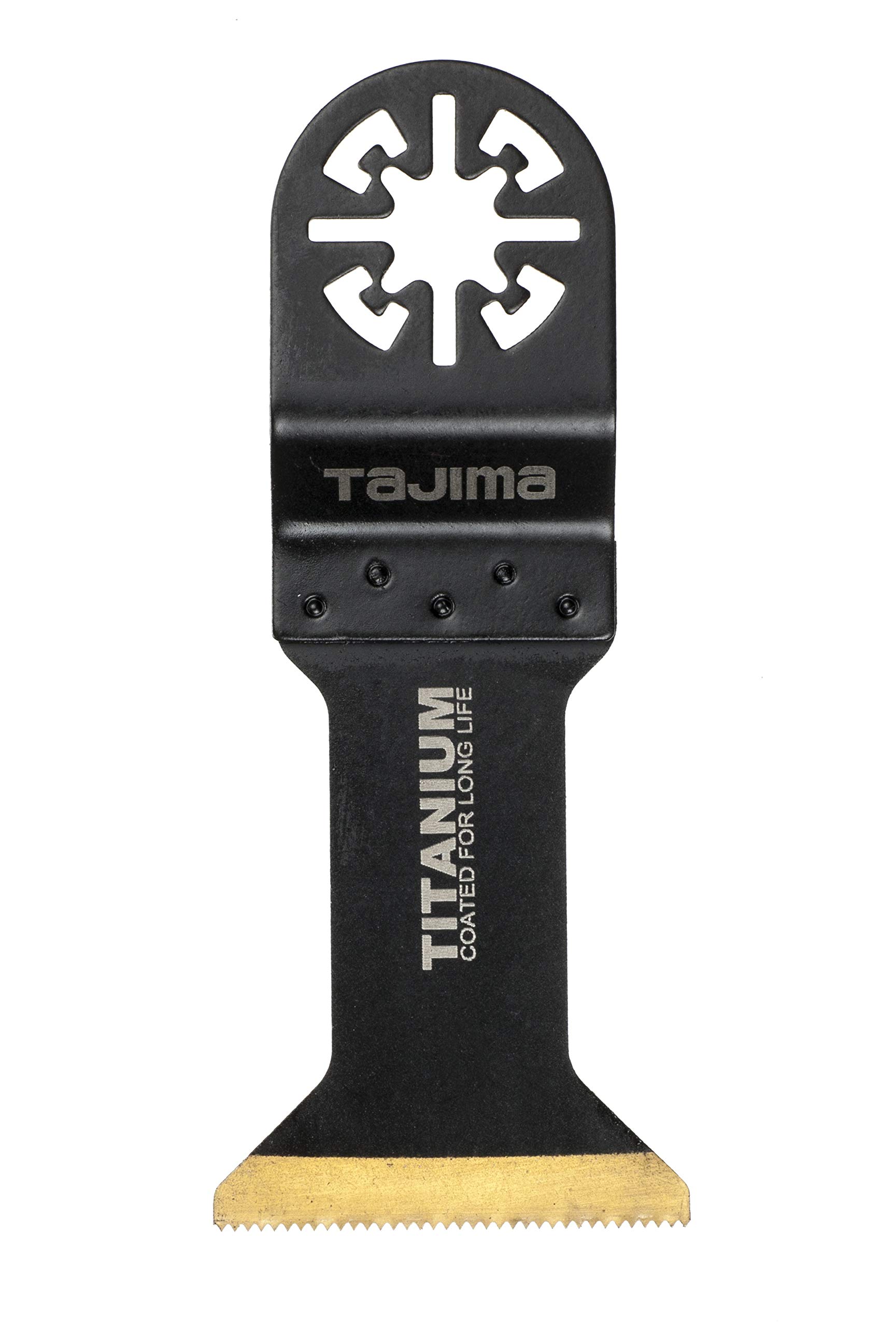 Tajima MBT44 Saw Accessory (Saw Blade for Multitool Cutting in Wood, Plastics, Universal Attachment 44 mm Titanium Bi-Metal)