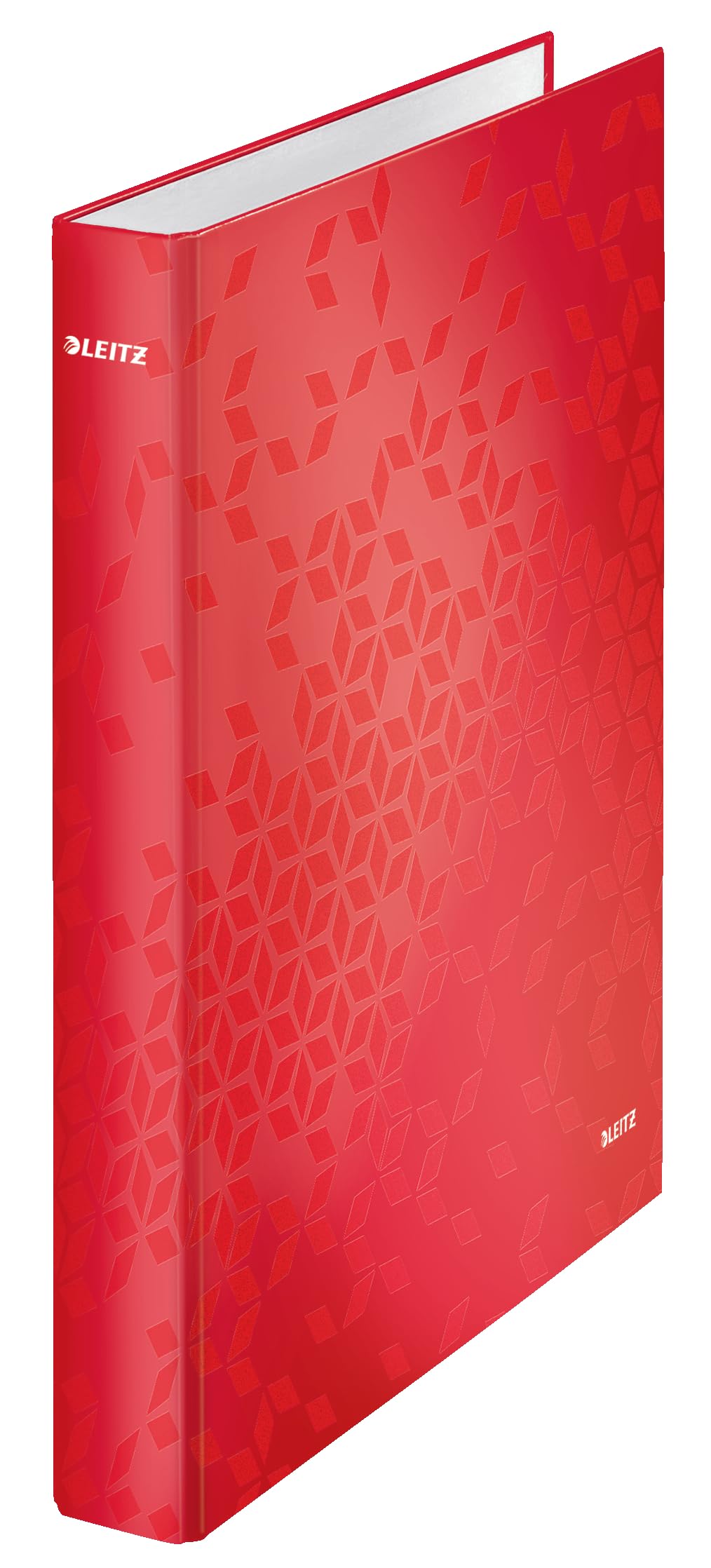 Leitz Wow 2 Ring Binder, Holds up to 250 Sheets, 40 mm Spine, A4 Size, Red, 42410026