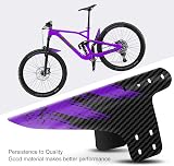 NICEDACK MTB Fender Front Rear Mudguard Carbon Pattern 20-29in Black Purple view 5