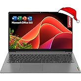 Lenovo Touchscreen Laptop with Lifetime Office 365 for The Web - IdeaPad 3i - Intel Core i3 Processor - 15.6“ Full HD - 12GB RAM - 256GB SSD - Bluetooth - Webcam - Windows 11 no Mouse