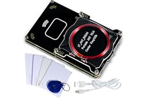 RQG Proxmark3 RFID Card Reader Writer, Proxmark3 Easy V5.0 Memory IC ID Card Copier, 512M RFID Cloner with Integrated Antenna Decryptor, LF HF Frequency 125Khz 13.56Mhz
