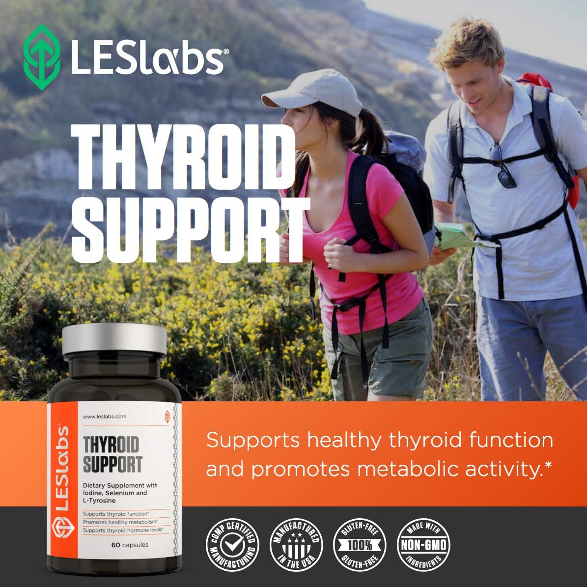 LES Labs Thyroid Support, Natural Supplement for Thyroid Health, Metabolism & eBay