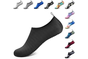 ATHMILE Water Shoes for Women Men Barefoot Quick-Dry Aqua Socks for Beach Swim Pool River Yoga Lake Surf Sport Shoes Cruise Essentials Swimming Size