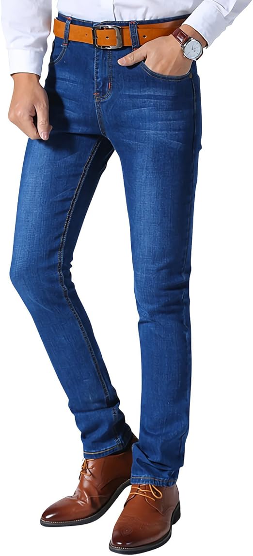 Amazon ユニグランド Unigrand ジーンズ メンズ デニム スキニー パンツ ストレート 黒 青 ブルー S ジーンズ 通販
