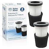 Fette Filter - F117 Replacement Vacuum Cleaner Filter with Compatible with Dirt Devil Handheld Vacuum Cleaner Models SD20005RED, SD30025B, BD22025 Part # AD40117 - Pack of 2