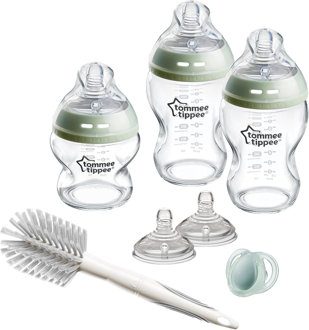 Tommee Tippee Natural Start Glass Baby Bottles 150ml 260ml Anti-Colic Starter